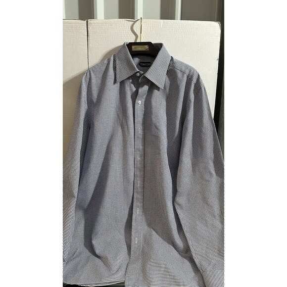 Tom Ford Houndstooth Dress Shirt 41 US 16